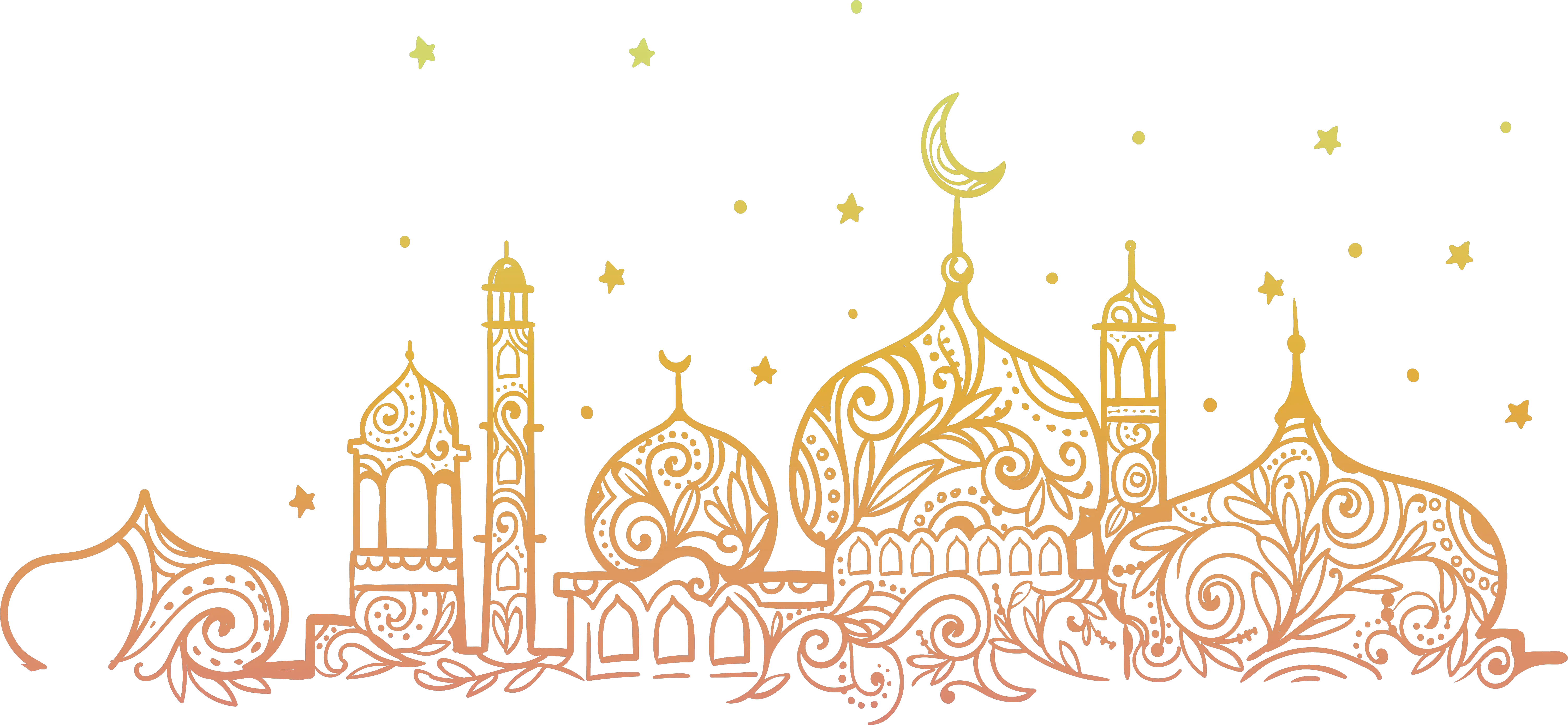  Golden Mosque Png