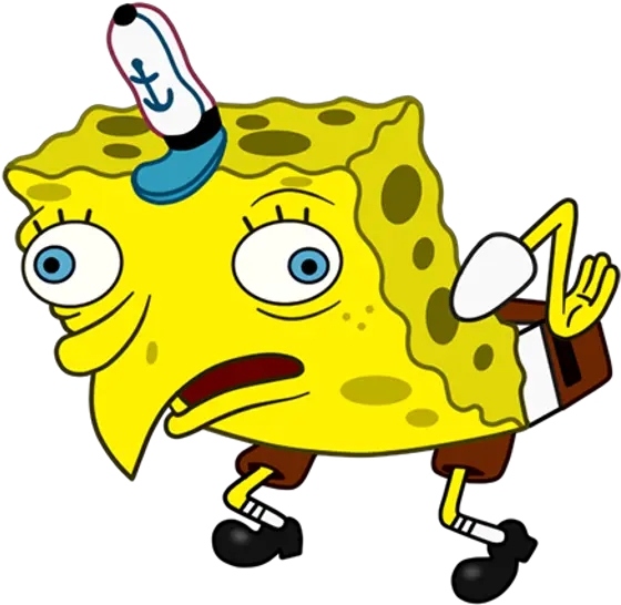  Mocking Spongebob Png Spongebob Meme Transparent Background