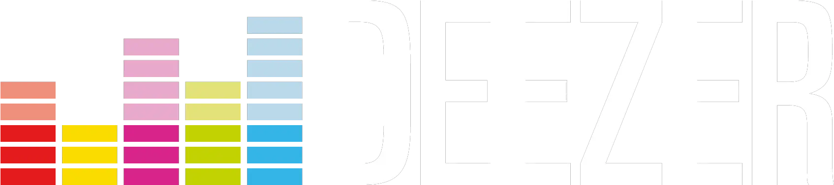  Transparent Deezer Logo White