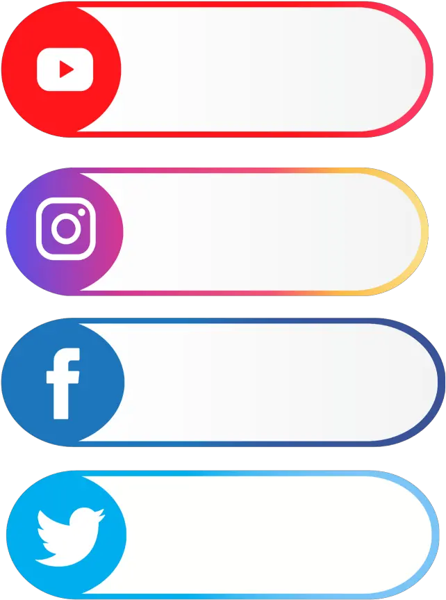  tag social Media youtube twitter instagram facebook Circle