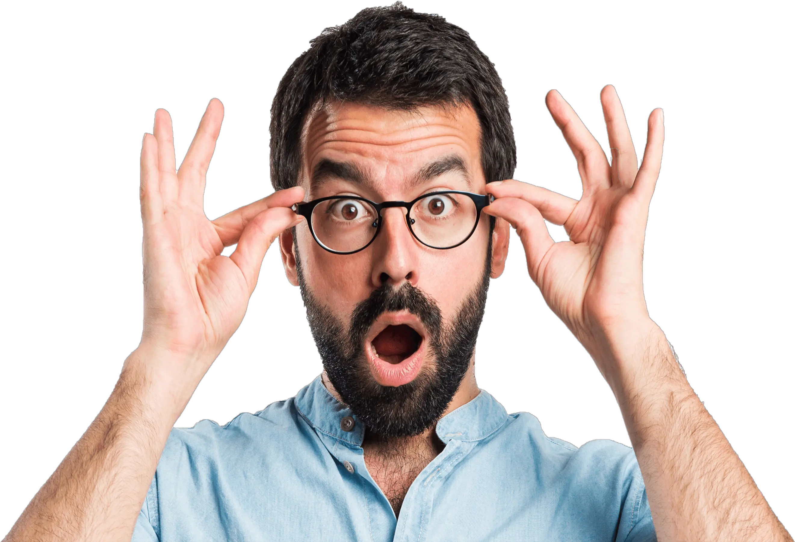  Surprised Man No Background