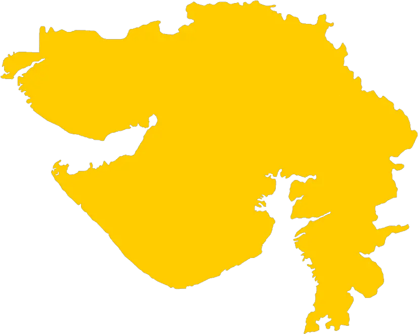  Gujarat Map Vector