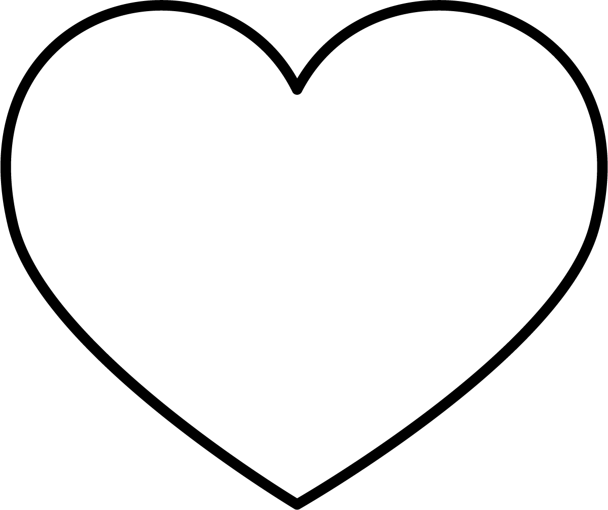  Heart Outline Png Clear Background Download The Icon Outline Of Heart Jpg