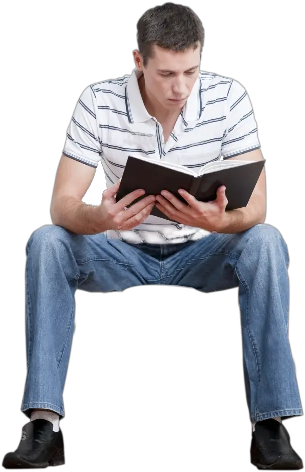  Transparent People Reading Png People Sitting Png