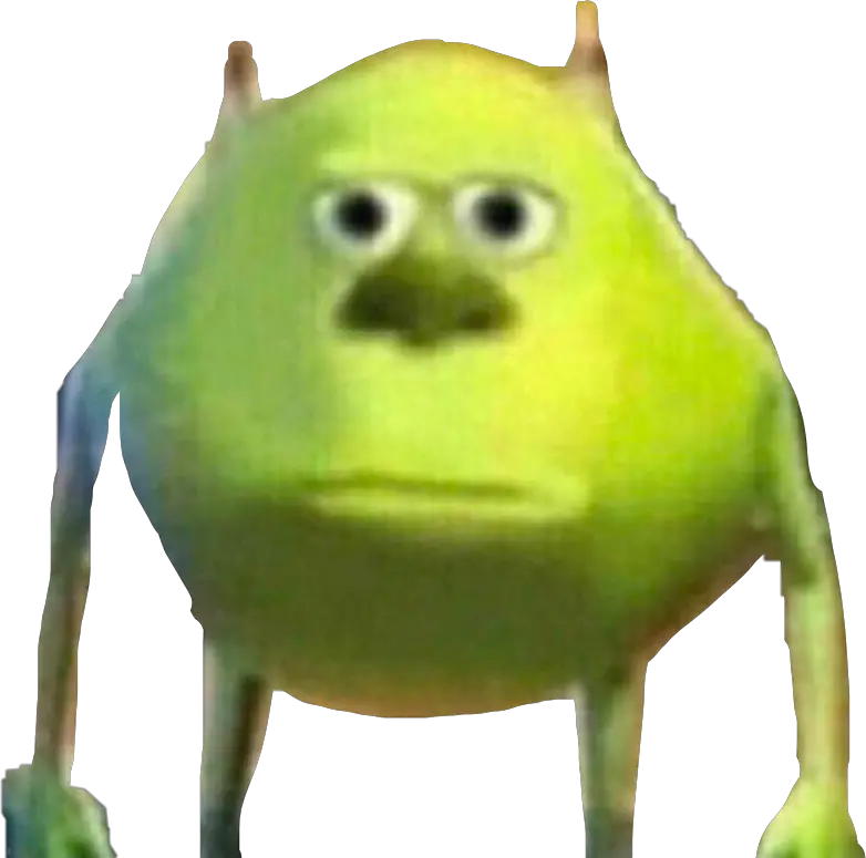  monster monstersinc mike wazowski mikewazowski Mike Wazowski Meme Png