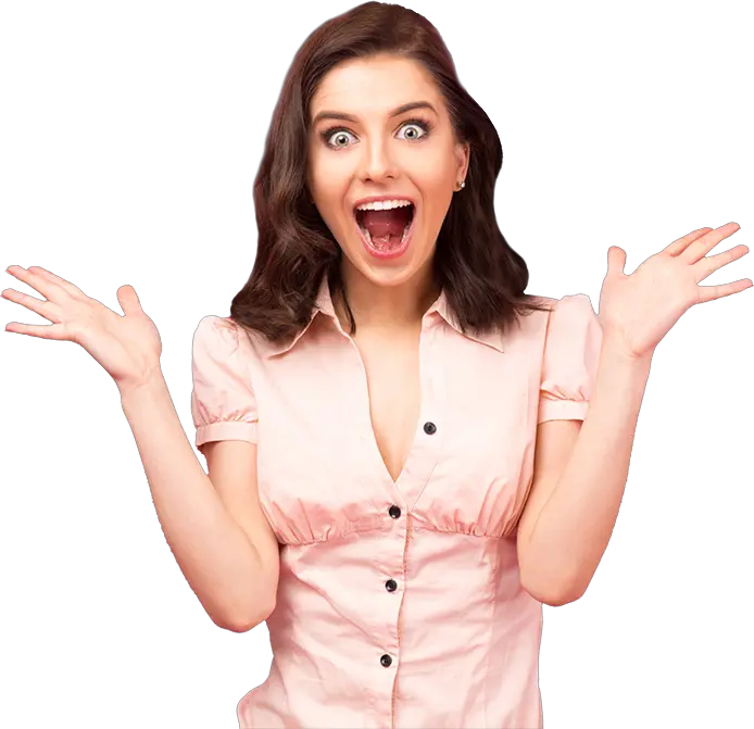  Happy Surprised Woman Surprised Girl Png