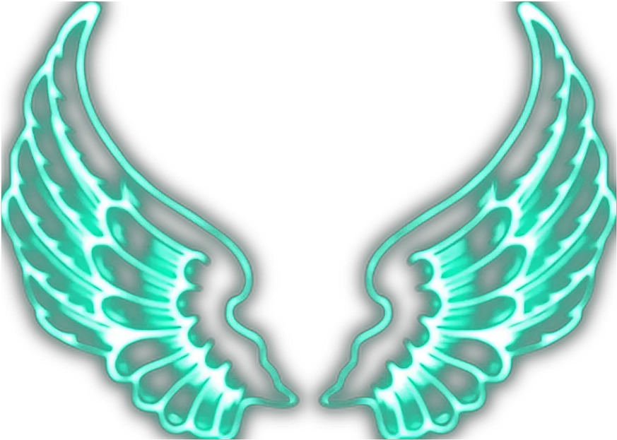  neon wings Picsart Wings Png Hd