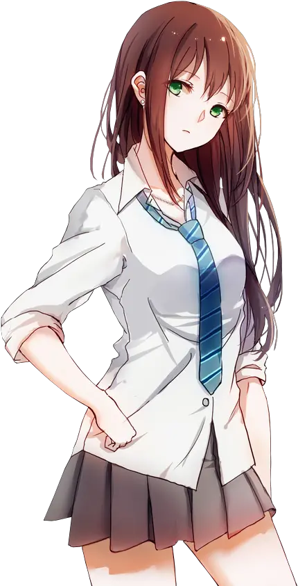  Transparent Kawaii Girl Png Anime School Girl Png