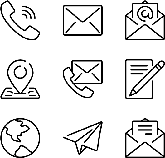  Email Phone Address Icons