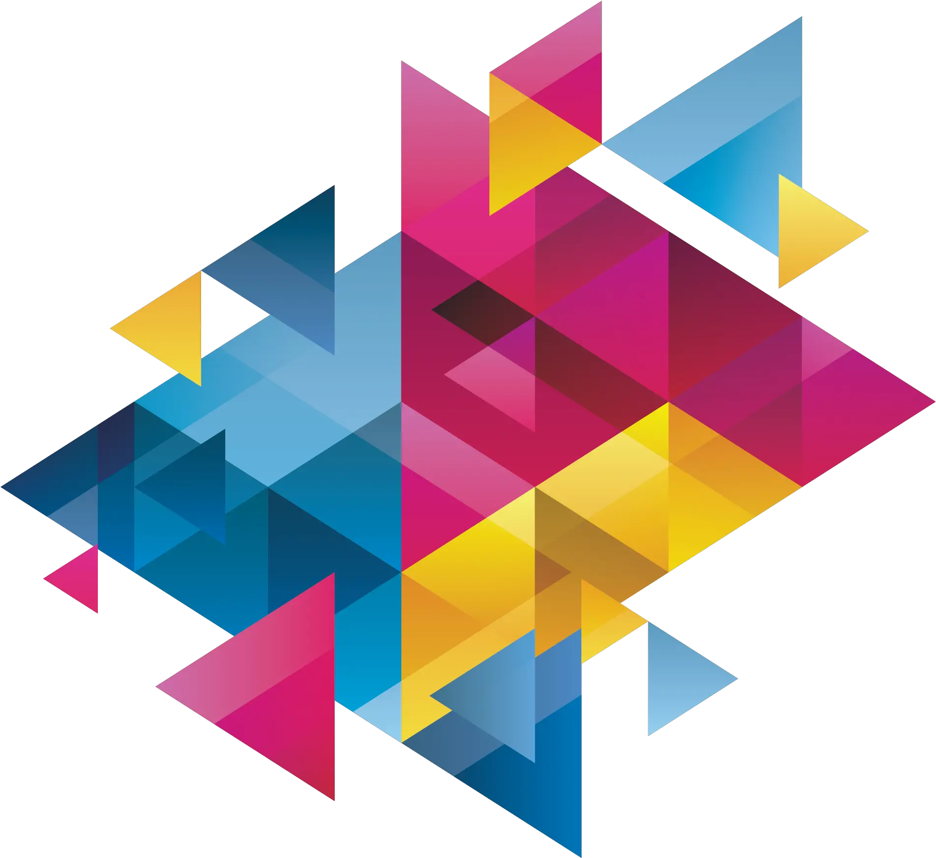  Transparent Abstract Png Images Blue Abstract Triangles Png