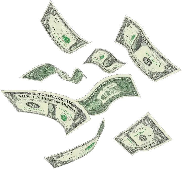  Money -flying Dollars Png Free Download Dollar Png