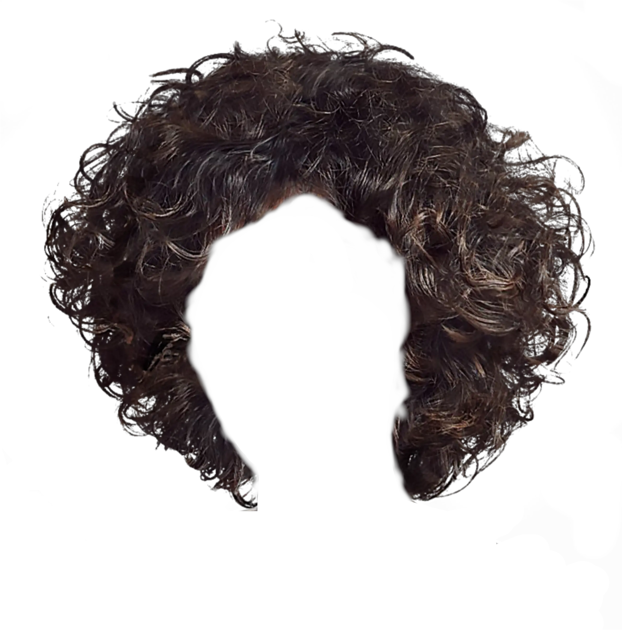  brown brunette curlyhair wig curly hair Short Hair Big Perms