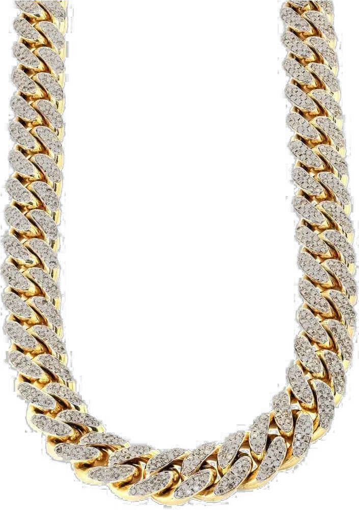  Chain Png Background Iced Out Diamond Chain