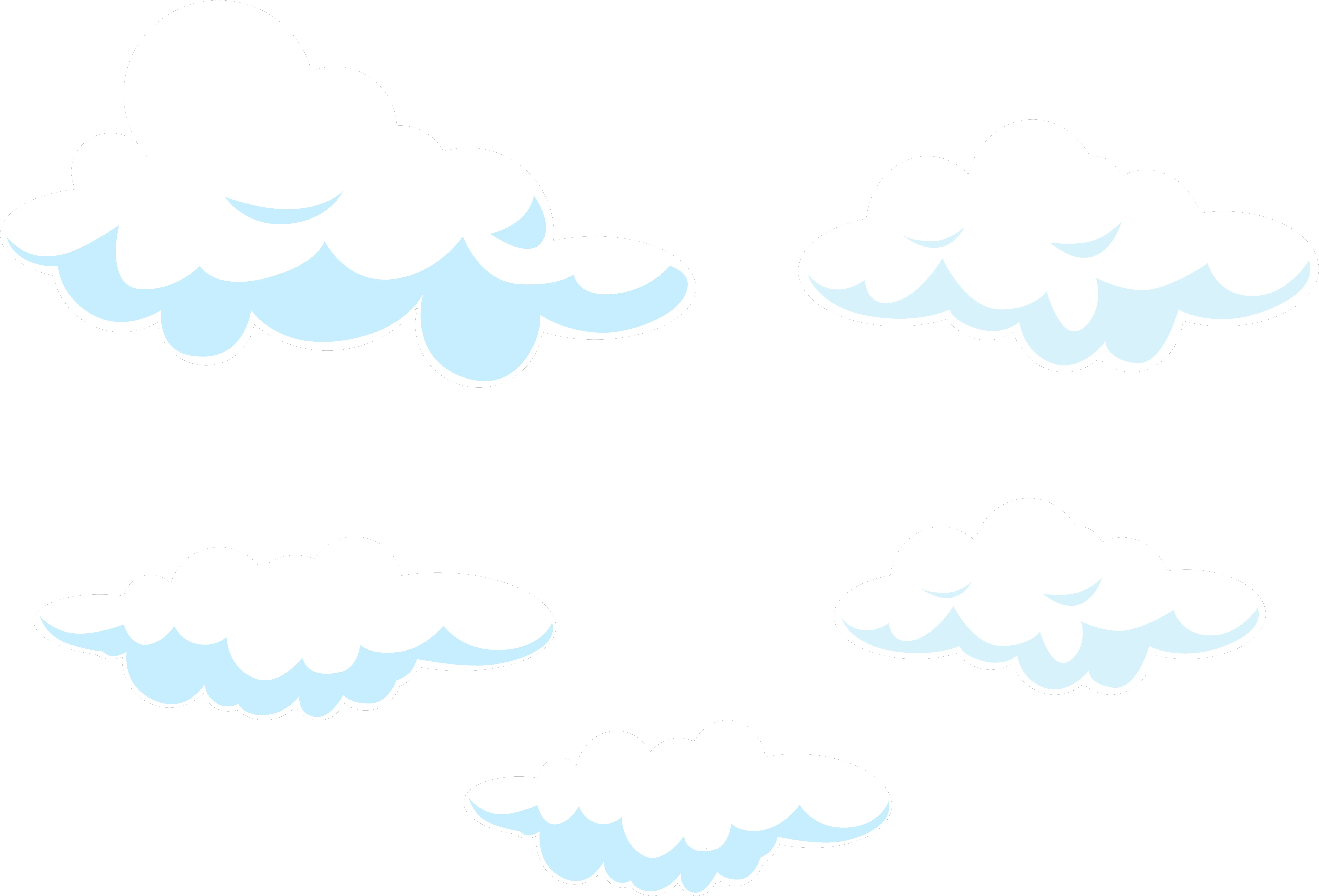  Sky Line Point Pattern Transparent Cartoon Clouds Png