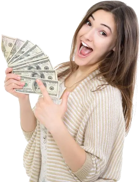  Girl Money Png