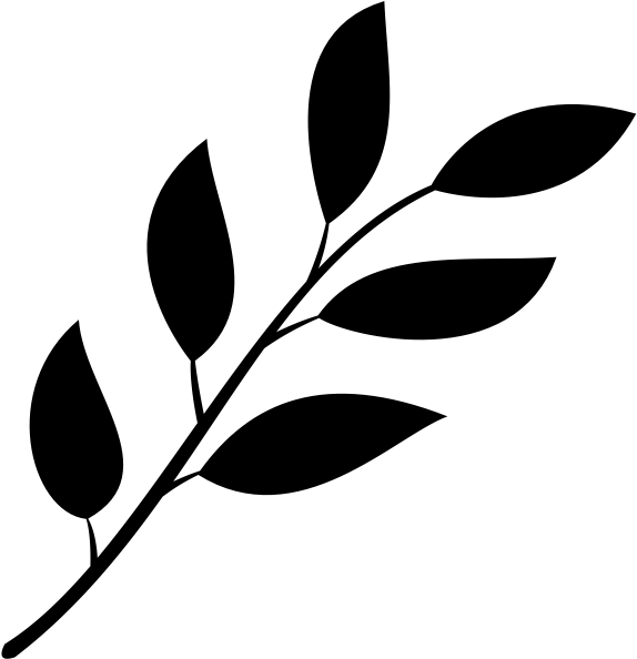  Leaves Png White Black And White Leaf Png