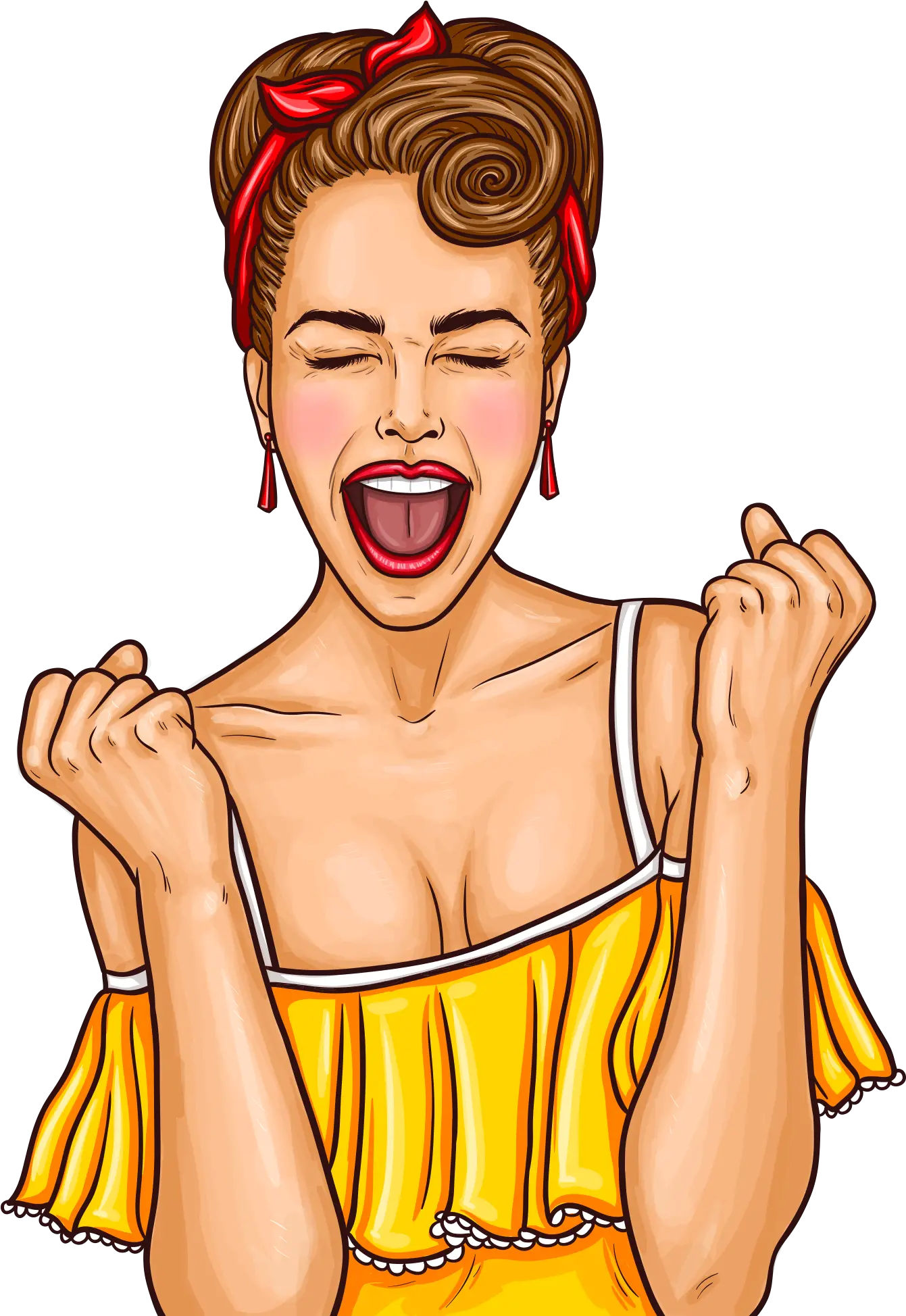  Excited Pop Art