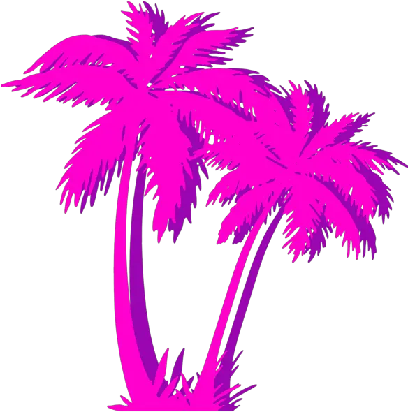  Vaporwave Palm Tree Png