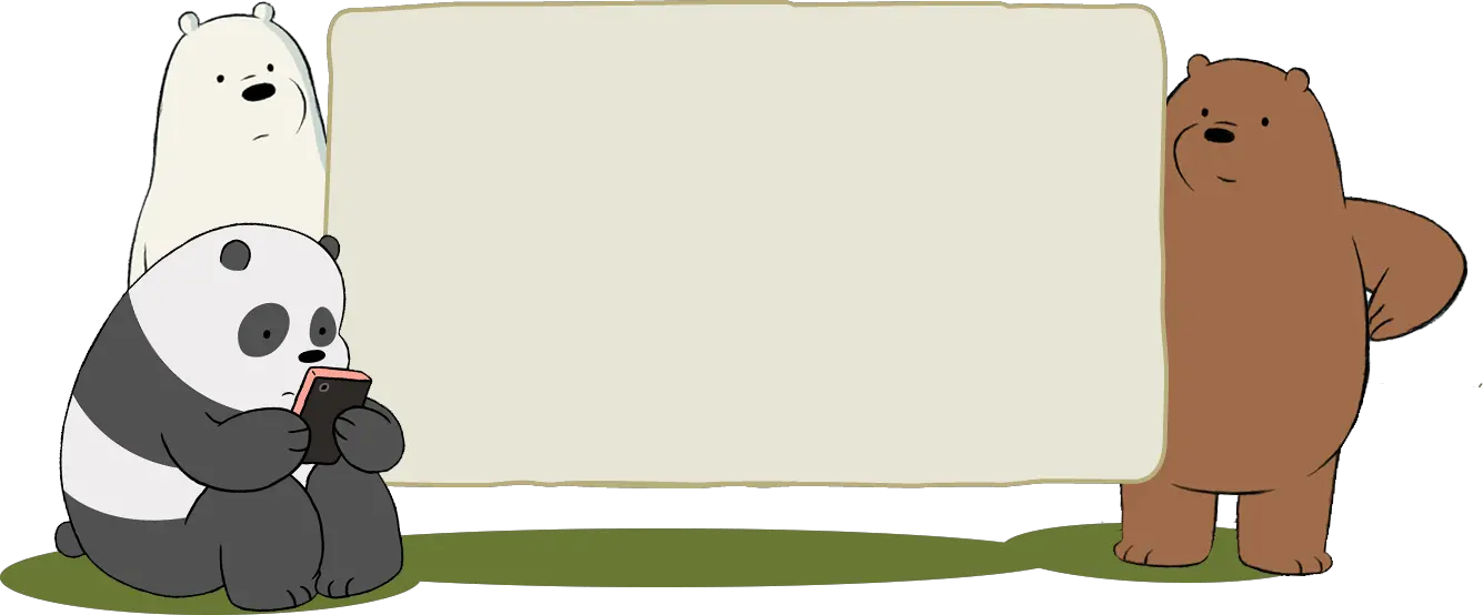  Transparent We Bare Bears Png We Bare Bears Birthday Background