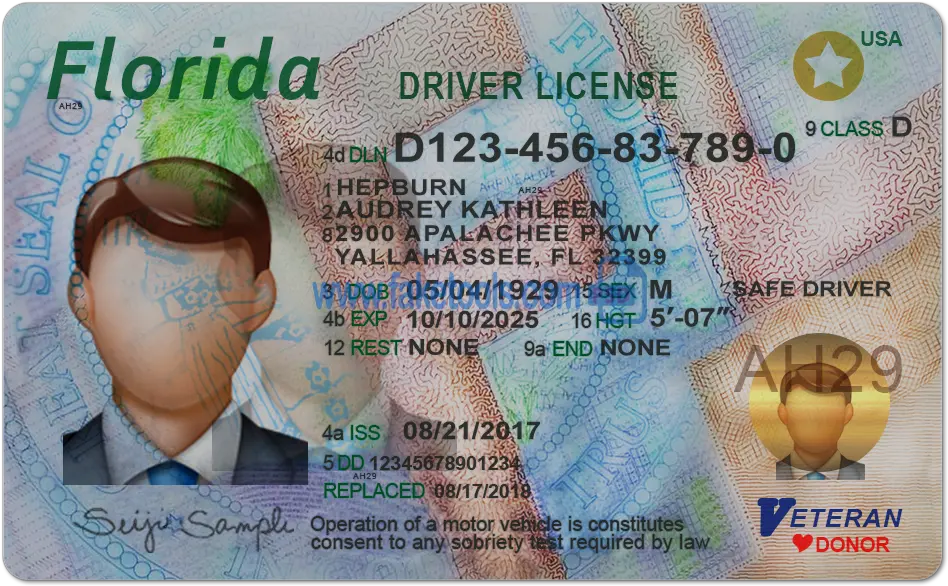 Florida Driver License Psd Template Florida Drivers License Psd