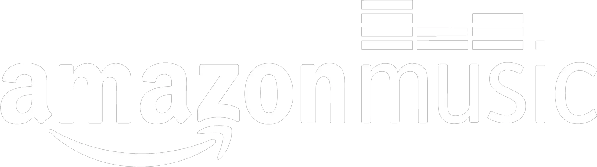  White Amazon Music Icon