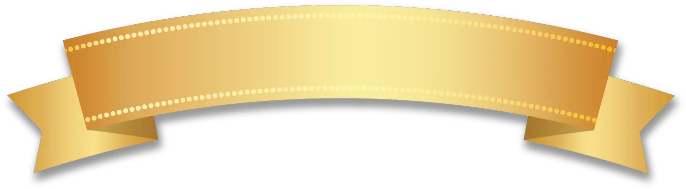  Transparent Golden Ribbon Png Curve Golden Ribbon Png