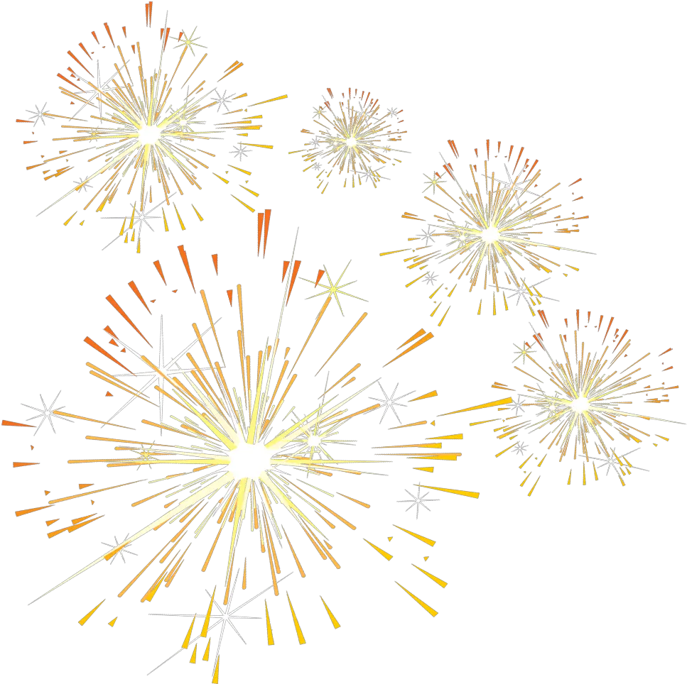 Petal Pattern Golden Simple Gold Firework Png Gif