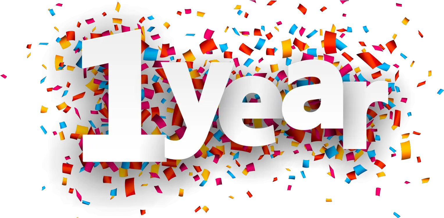  Transparent Anniversary Png 1 Year Anniversary Png