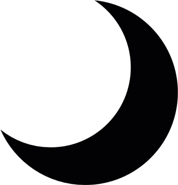  Half Moon Vector Png