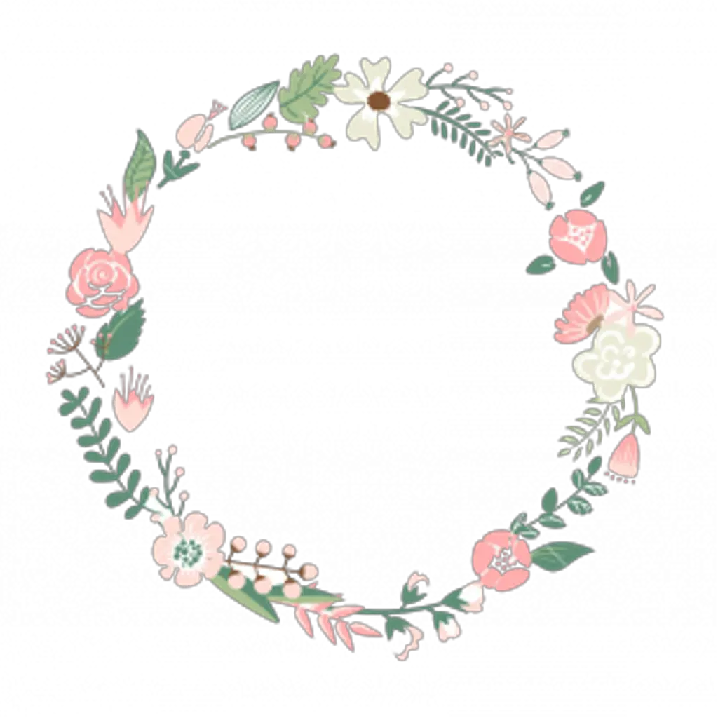  Transparent Circle Border Png Flower Circle Outline Png