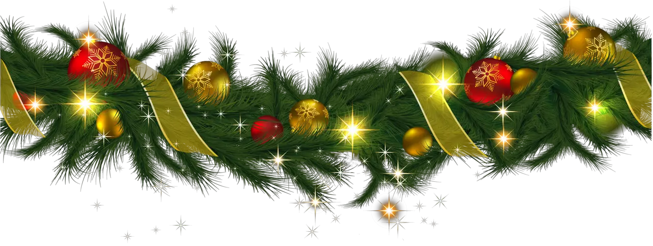  Christmas Decoration Png Christmas Garland Png