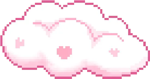  Cloud Pixel Art Transparent Gif