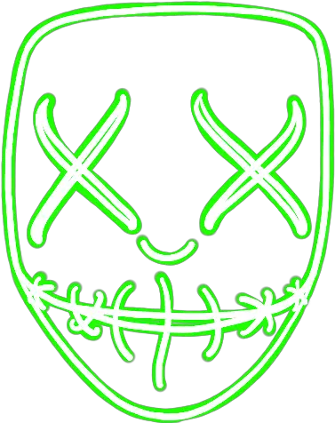  Neon Mask Png Hd
