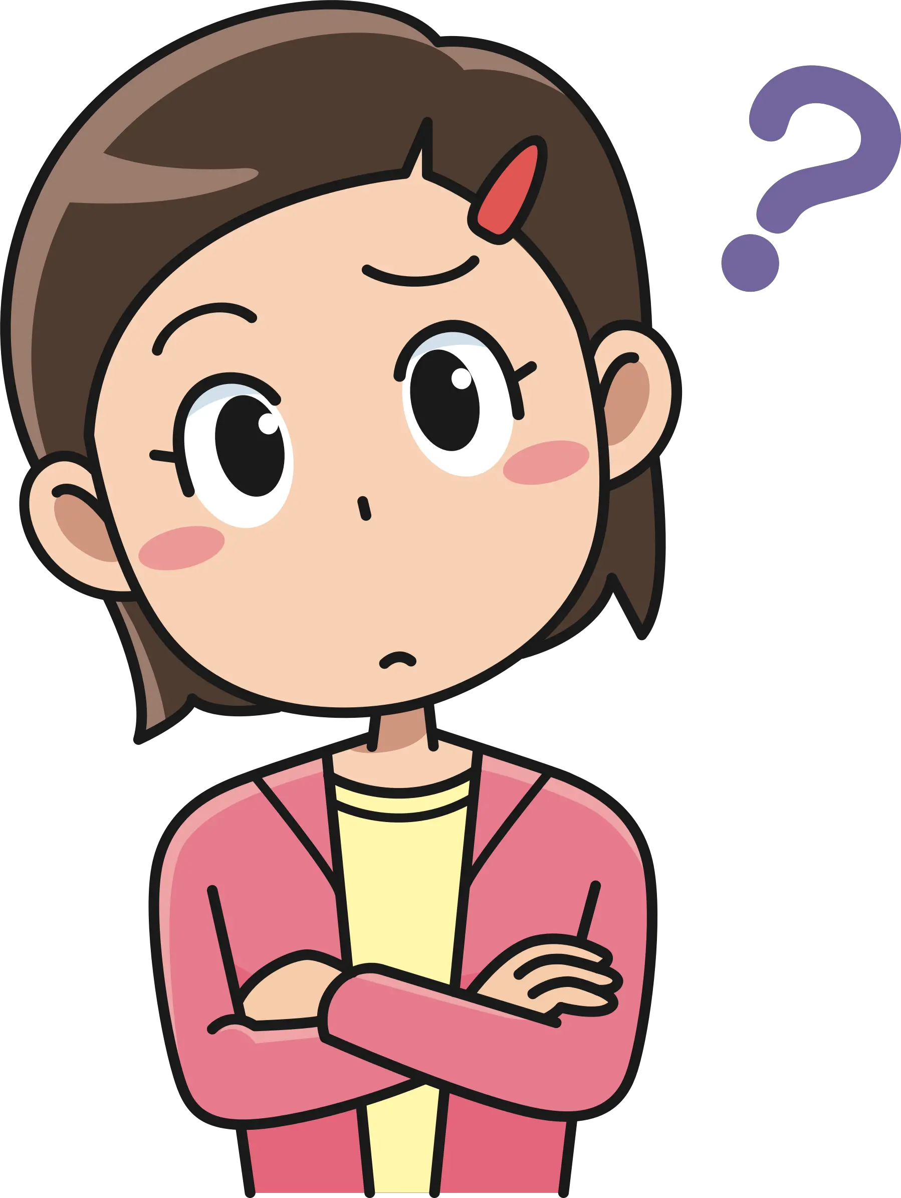  Cartoon Computer Icons Drawing Woman Girl Thinking Clipart Gif