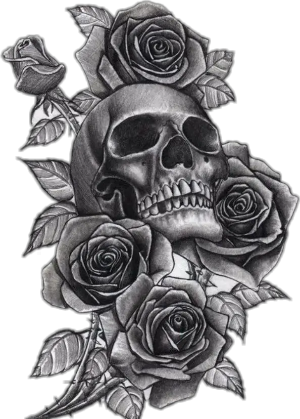  tattoo Women39s Skull And Roses Tattoo