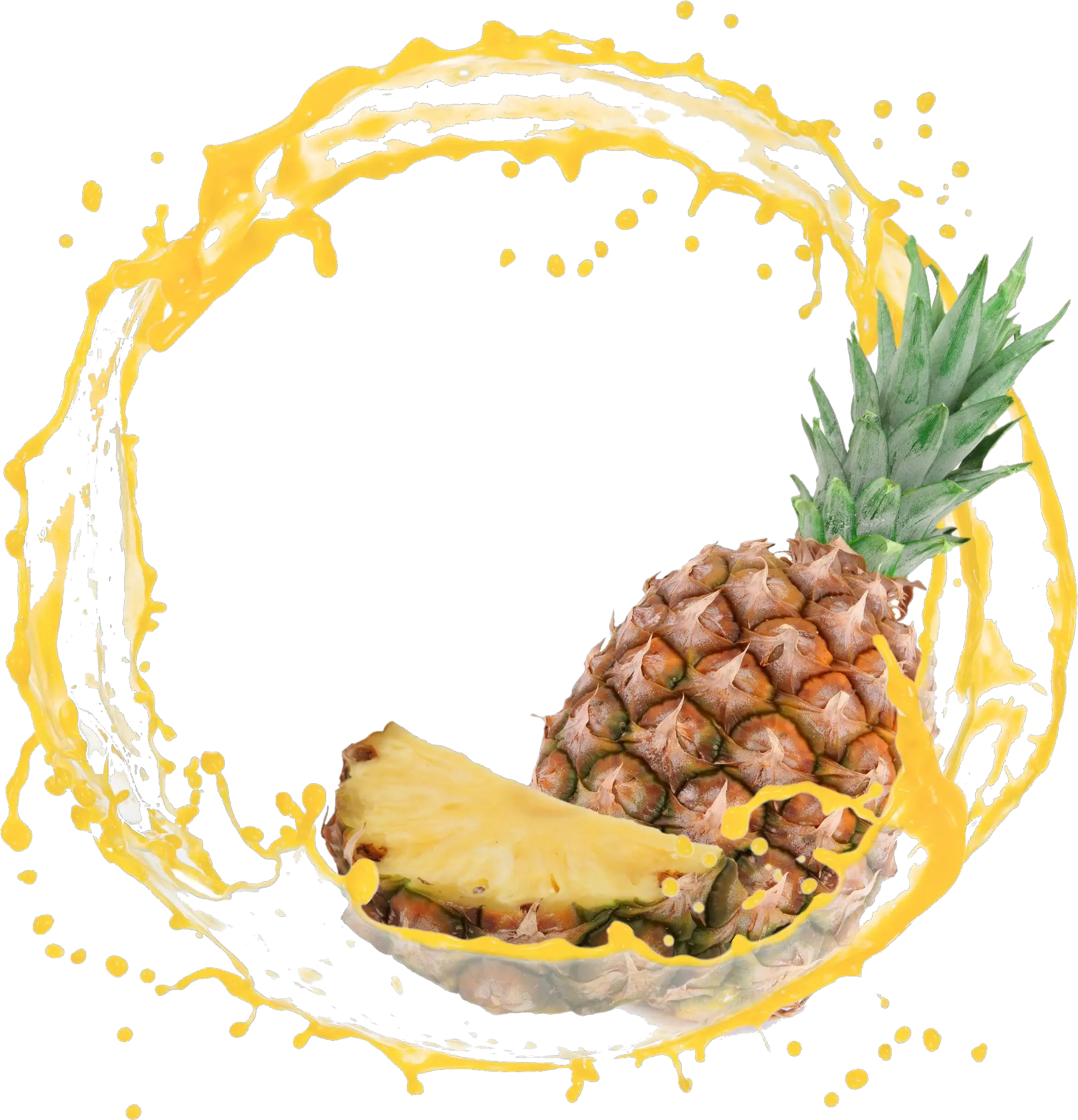  Pineapple Juice Splash Png