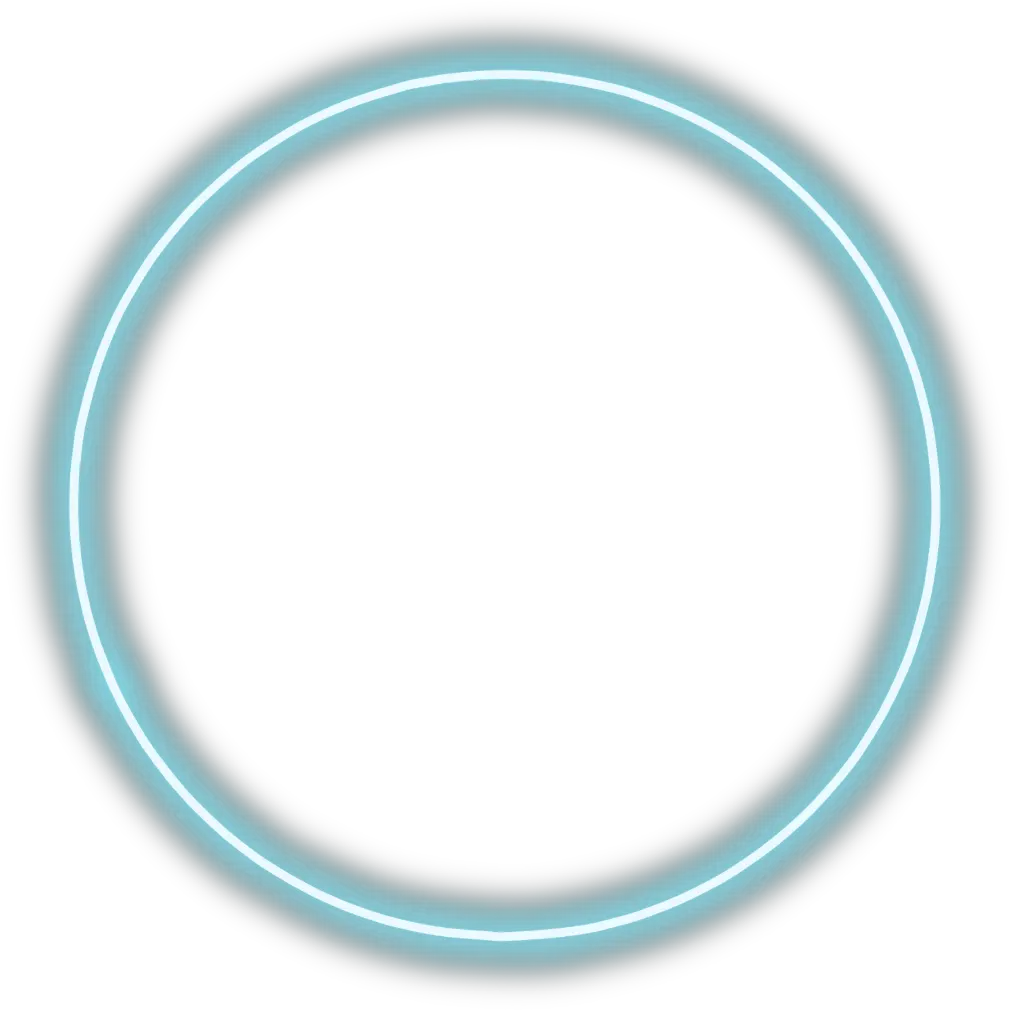  color neon round circle blue glow freetoedit Green Neon Circle Png