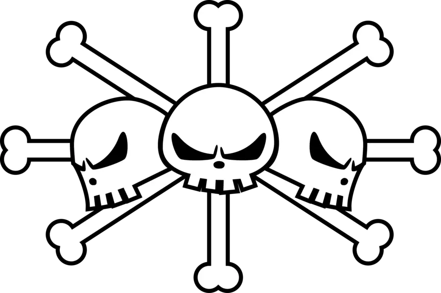  Pirate Flag At Getdrawings Clip Transparent Stock Blackbeard Pirates One Piece Logo