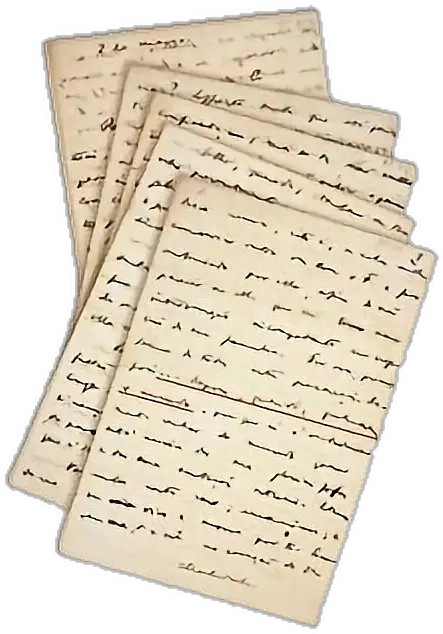  letters writing paper stack vintage aesthetic Newspaper Png Aesthetic