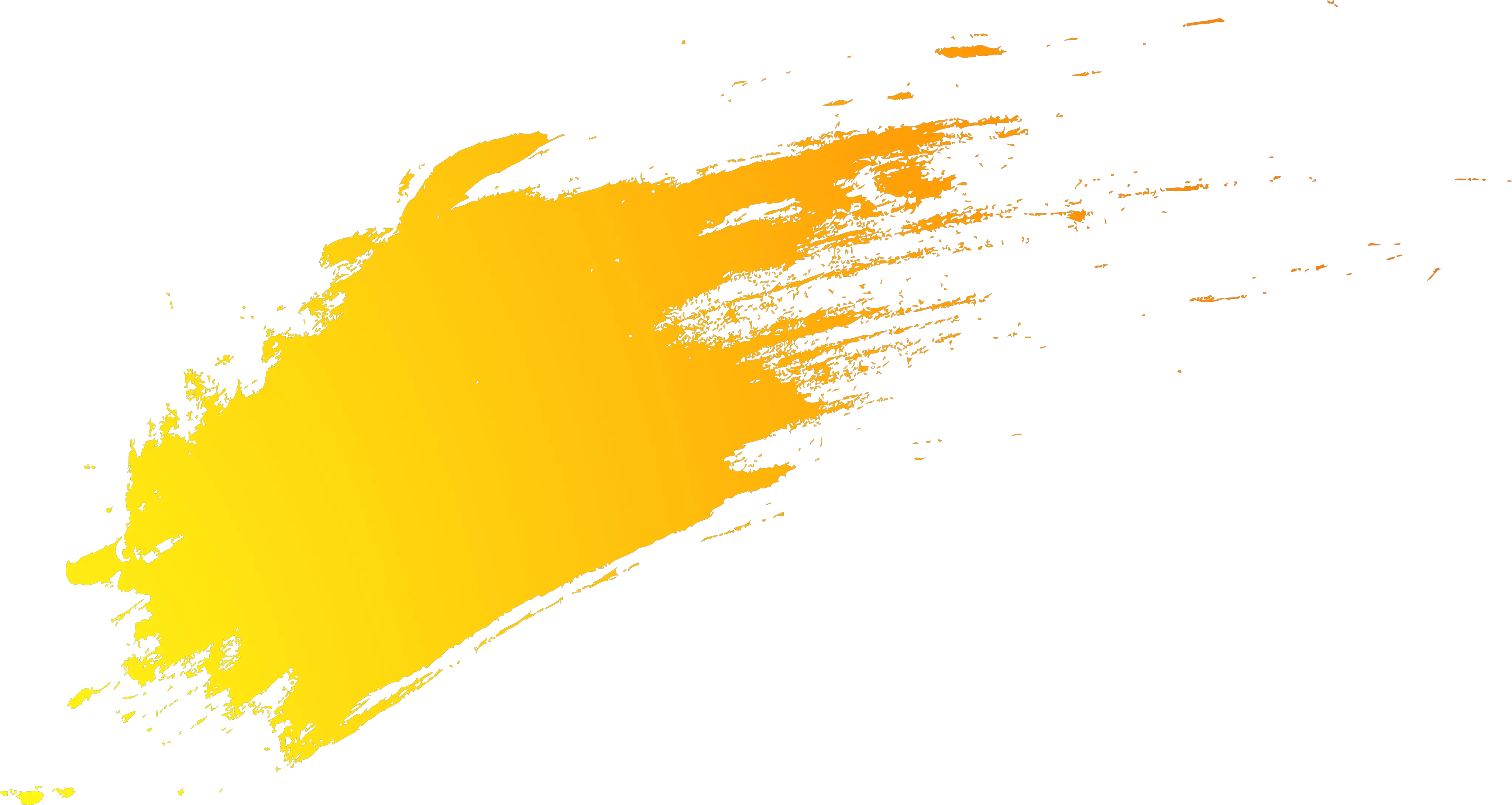  paint paintsplash paintstroke yellow gradient Transparent Background Brush Paint Png