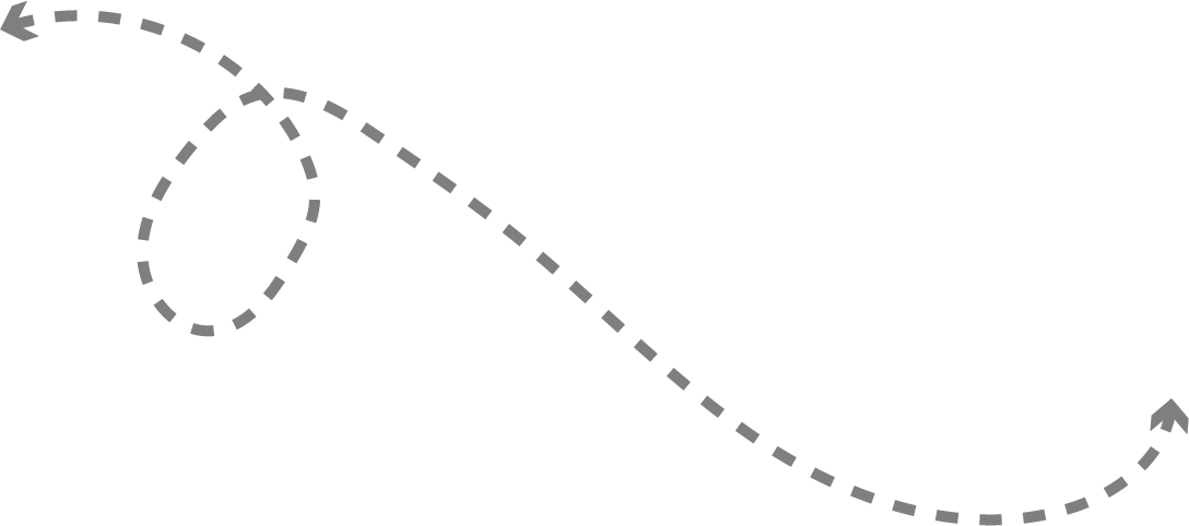  Curved Dotted Lines With Arrow Snake
