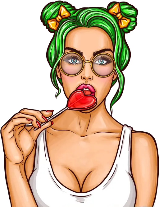  Girl Pop Art Png Image Free Download Searchpng Hot Girl Pop Art