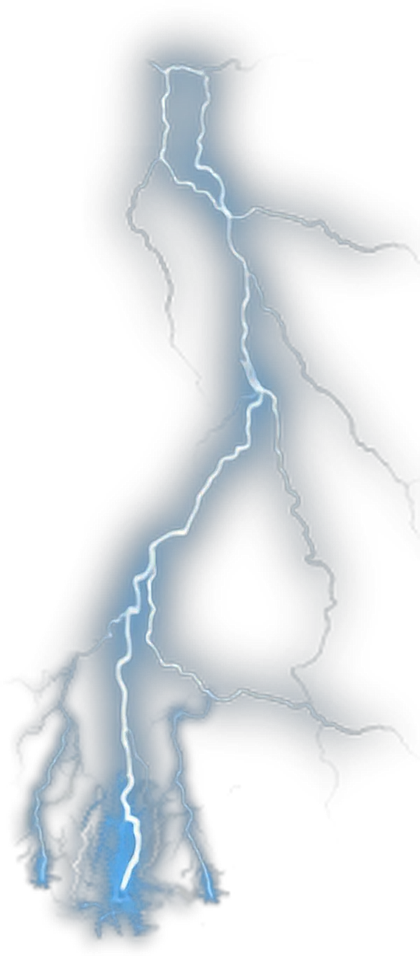  Lightning Blue Thunderstorm Clip Art Transparent Blue Lightning Png