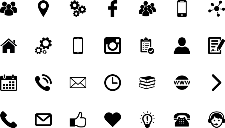  Contact Flat Icons Png