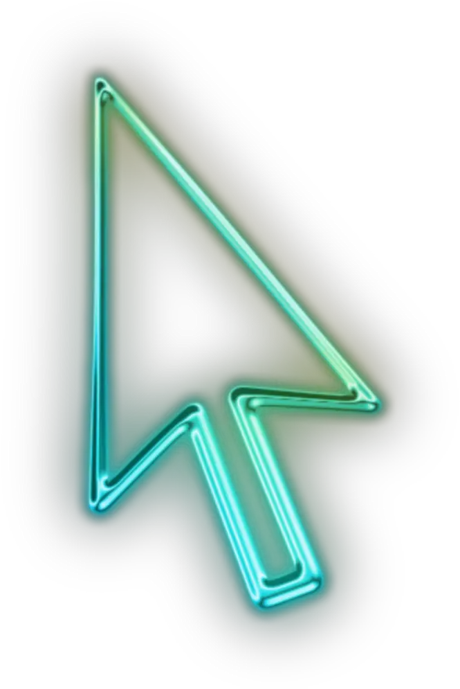  Ftestickers Icon Cursor Arrow Neon Green Cursor De Mouse Personalizado