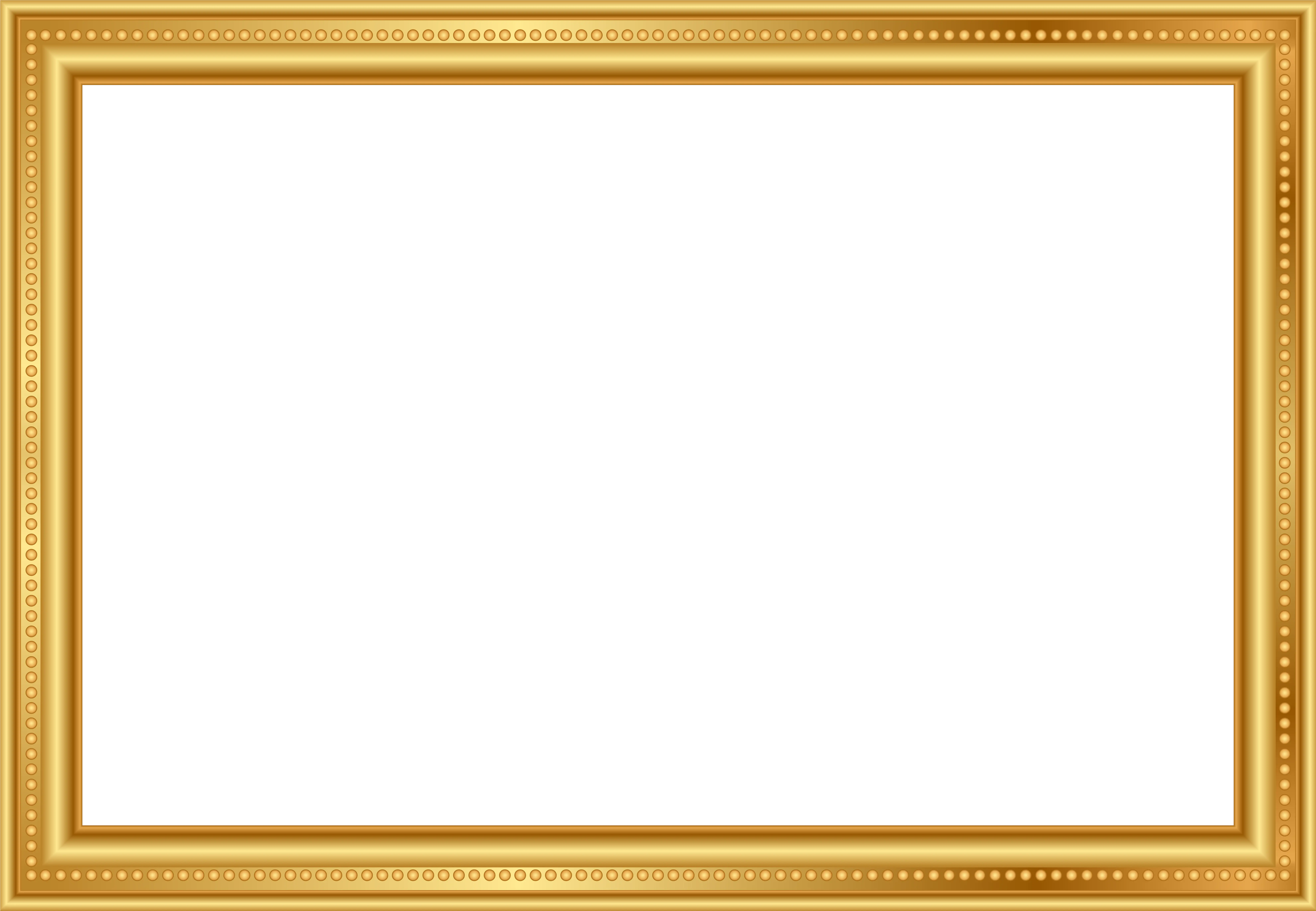  Golden Deco Frame Png Hd Photo Frame Png