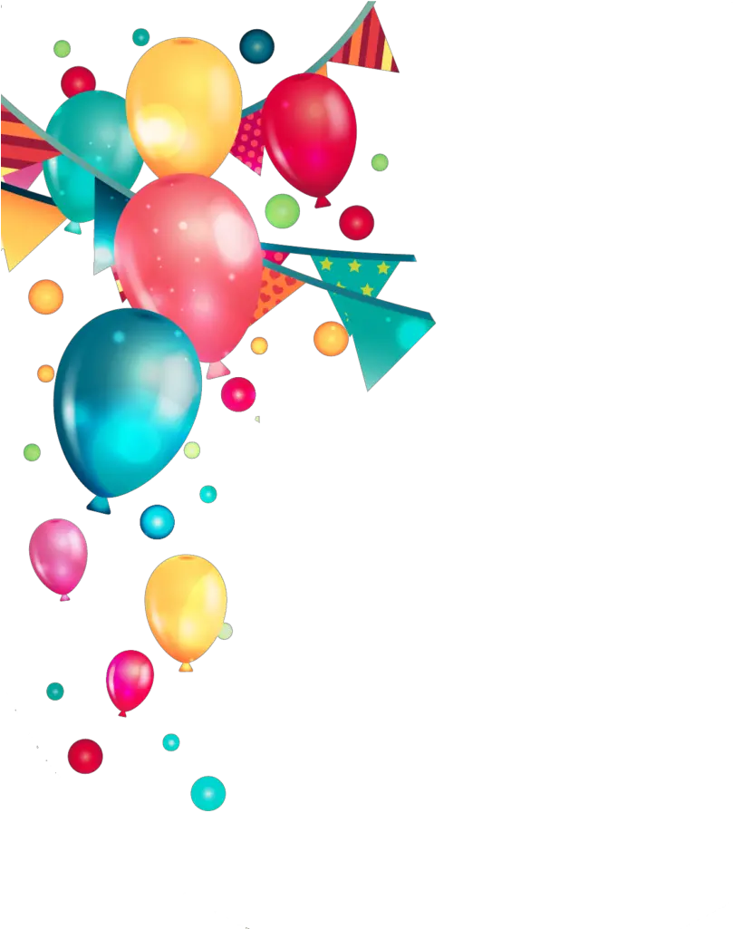  Birthday Party Balloons Vector Transparent Background Party Balloons Png