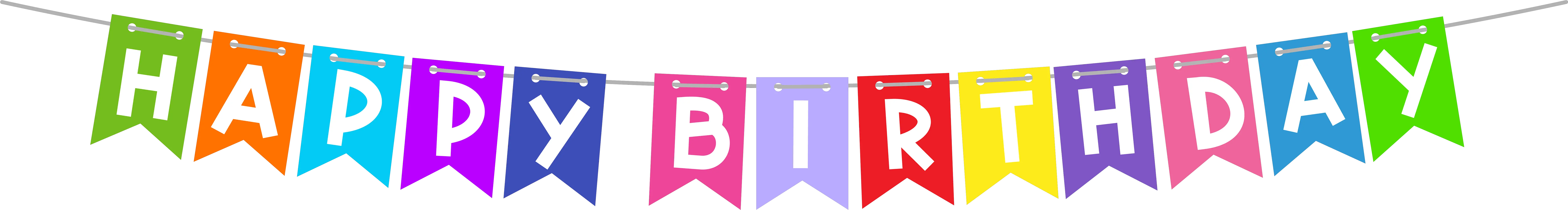  Transparent Background Happy Birthday Banner Png