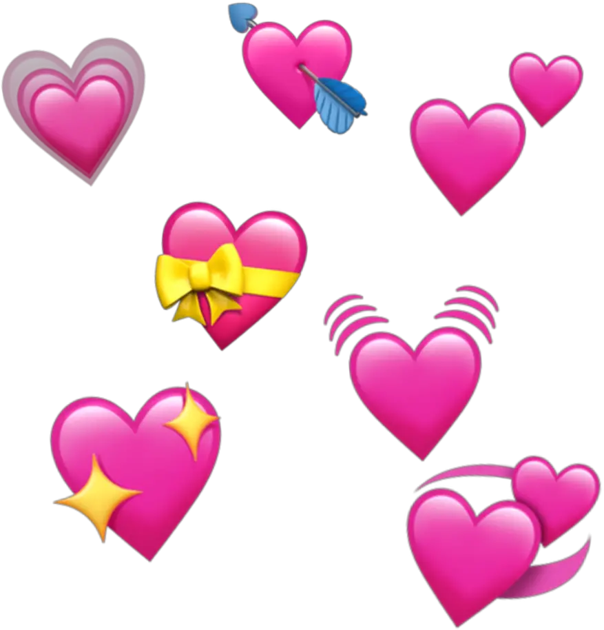  Transparent In Love Emoji Png Ios Transparent Background Heart Emojis Png