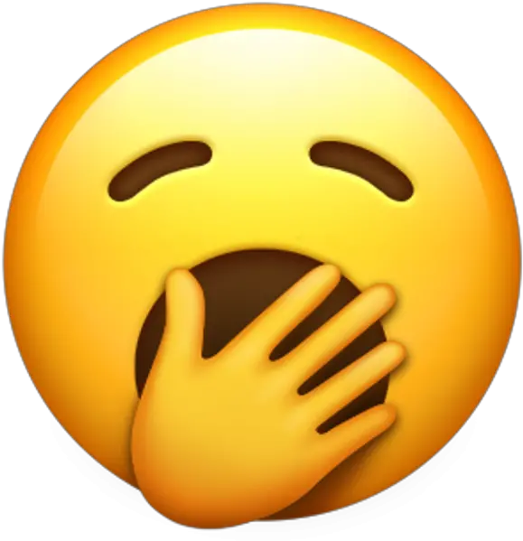  Yawn Apple Emojis